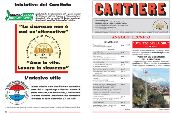 Rivista Cantiere Aprile 2011