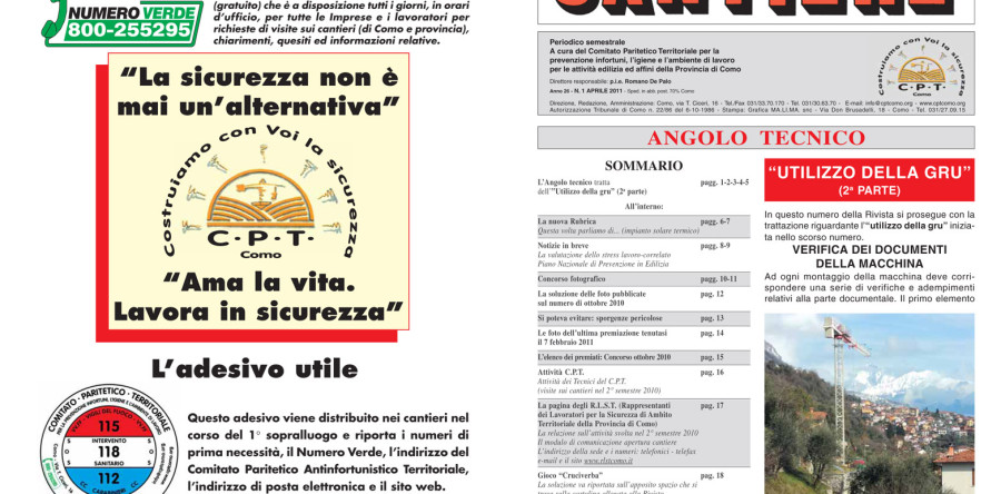 Rivista Cantiere Aprile 2011