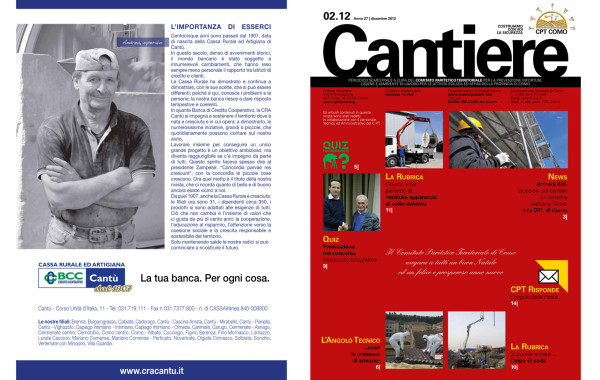 Rivista Cantiere Dicembre 2012