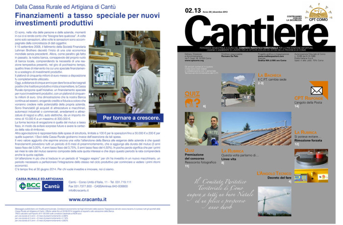 Rivista Cantiere Dicembre 2013