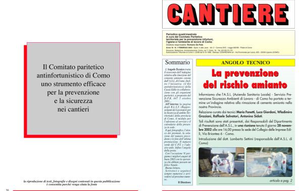 Rivista Cantiere Febbraio 2003