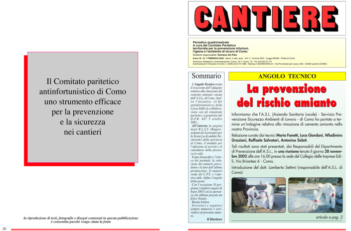 Rivista Cantiere Febbraio 2003