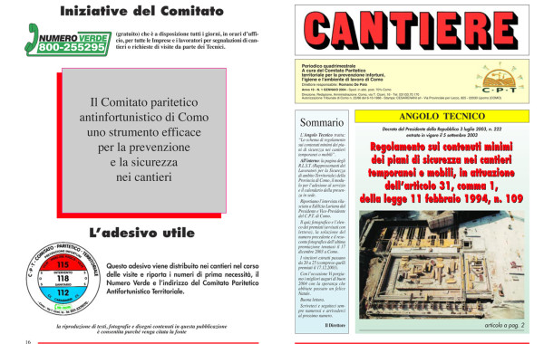 Rivista Cantiere Gennaio 2004