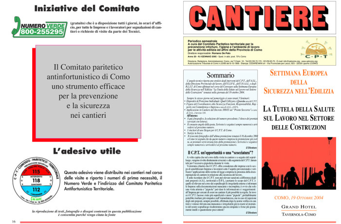 Rivista Cantiere Gennaio 2005