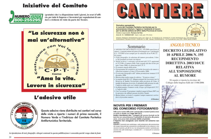 Rivista Cantiere Gennaio 2007