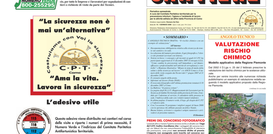 Rivista Cantiere Gennaio 2008