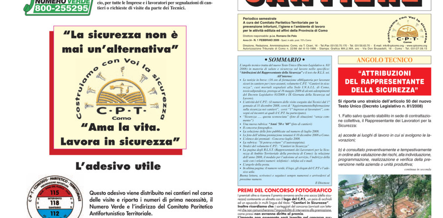 Rivista Cantiere Febbraio 2009