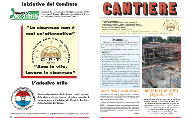 Rivista Cantiere Luglio 2005