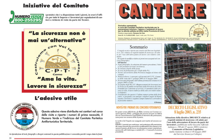 Rivista Cantiere Luglio 2005