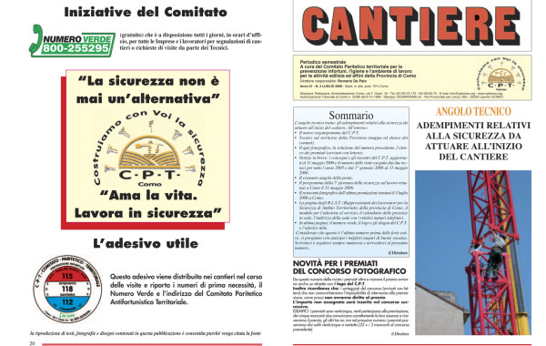 Rivista Cantiere Luglio 2006