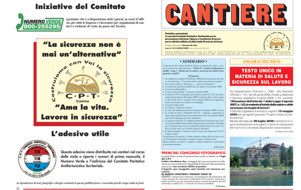 Rivista Cantiere Luglio 2008