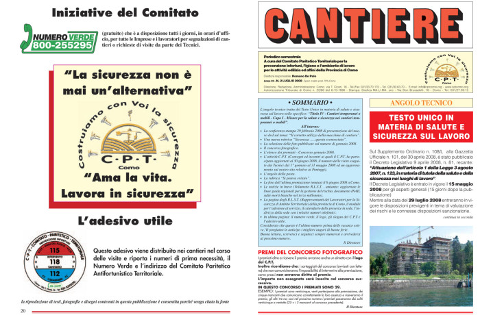 Rivista Cantiere Luglio 2008