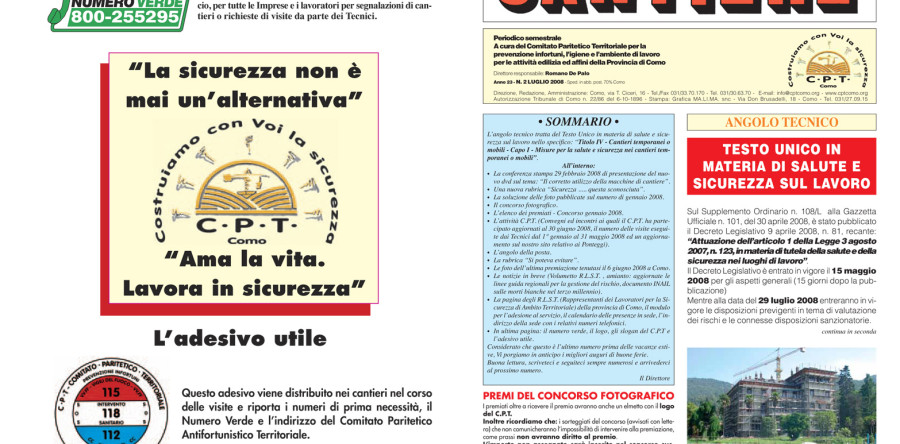 Rivista Cantiere Luglio 2008