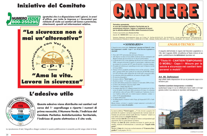 Rivista Cantiere Marzo 2010