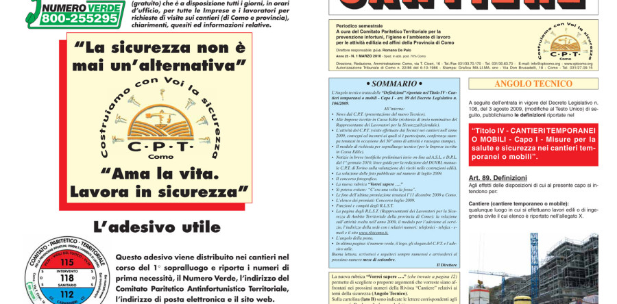 Rivista Cantiere Marzo 2010