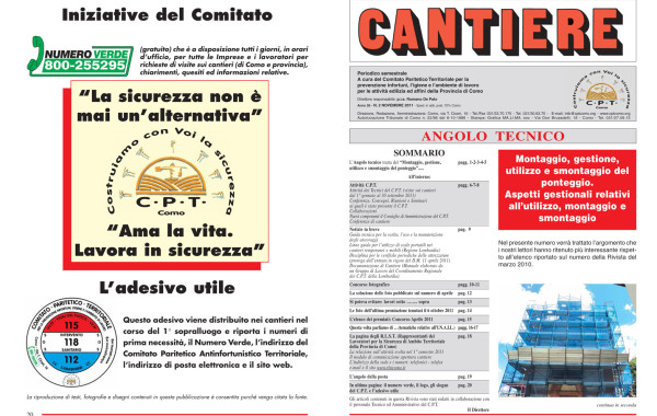 Rivista Cantiere Novembre 2011