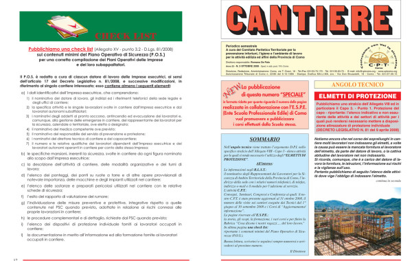 Rivista Cantiere Ottobre 2008