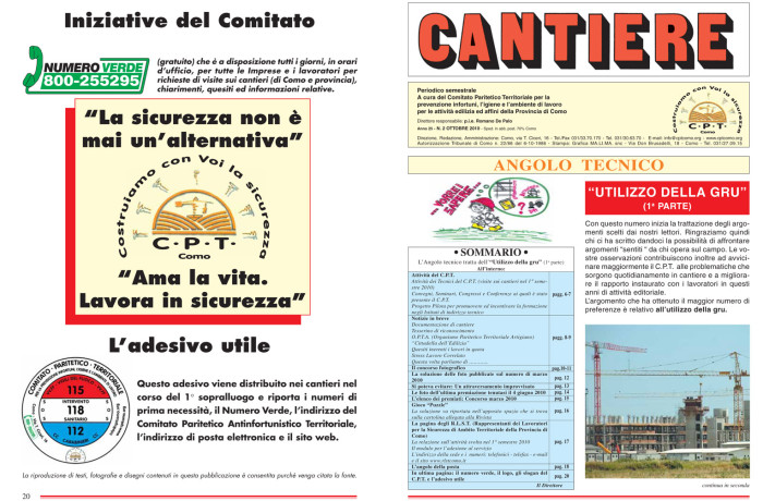 Rivista Cantiere Ottobre 2010