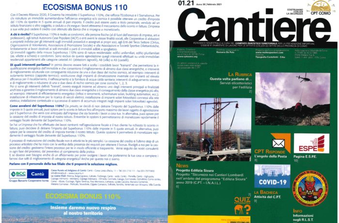 Rivista Cantiere Gennaio 2021