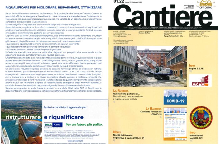 Rivista cantiere Febbraio 2022